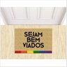 TAPETE SEJAM BEM VIADOS COR BEGE, MEDIDA PORTA. - 1