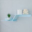 Ver imagem 2 de Prateleira Niho Duplo Zig Zag Mdf Azul