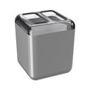 Ver imagem 1 de Porta Escova de Dentes Coza Cube Cinza Frio e Fumê