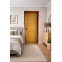 Ver imagem 1 de Porta Frisada de Madeira 2,14 (a) X 0,87 (l) com Batente 14 Cm Tauari