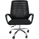 Ver imagem 2 de Cadeira Office Cadis Tela Mesh Preta com Base Rodizio Cromada - 74525
