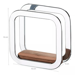 Porta Guardanapos Madeira Luxo Mesa Bancada Cozinha Lanche Future - 2