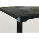 Ver imagem 3 de SUPORTE MESA NOTEBOOK COM MOUSEPAD EM ALUMINIO AJUSTAVEL COM COOLER DOBRAVEL MULTIFUNCIONAL