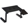 SUPORTE MESA NOTEBOOK COM MOUSEPAD EM ALUMINIO AJUSTAVEL COM COOLER DOBRAVEL MULTIFUNCIONAL - 1