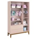 Ver imagem 7 de Quarto de Bebê 3 Portas New Classic Rosa com Pés Madeira e Colchão Gazin – Reller