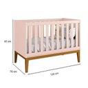 Ver imagem 2 de Quarto de Bebê 3 Portas New Classic Rosa com Pés Madeira e Colchão Gazin – Reller