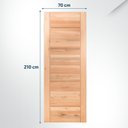 Ver imagem 2 de Folha de Porta Maciça em Eucalipto Acabamento Natural 210CMX70CM Comercial Clean Eco Marrom