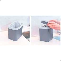 Lixeira De Pia Cesto De Lixo Bancada Prática Cozinha 3,6l Preto - 4