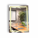 Ver imagem 1 de Espelho Retangular Grande Jateado com Led 60x70 4mm Lapidado, Banheiro, Decoração, Salão, Maquiagem.