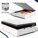 Ver imagem 2 de Cama Box Baú com Colchão de Molas Ensacadas Pillow Top Black Spring D70 Casal 138cm