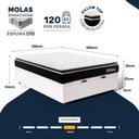 Ver imagem 3 de Cama Box Baú com Colchão de Molas Ensacadas Pillow Top Black Spring D70 Casal 138cm