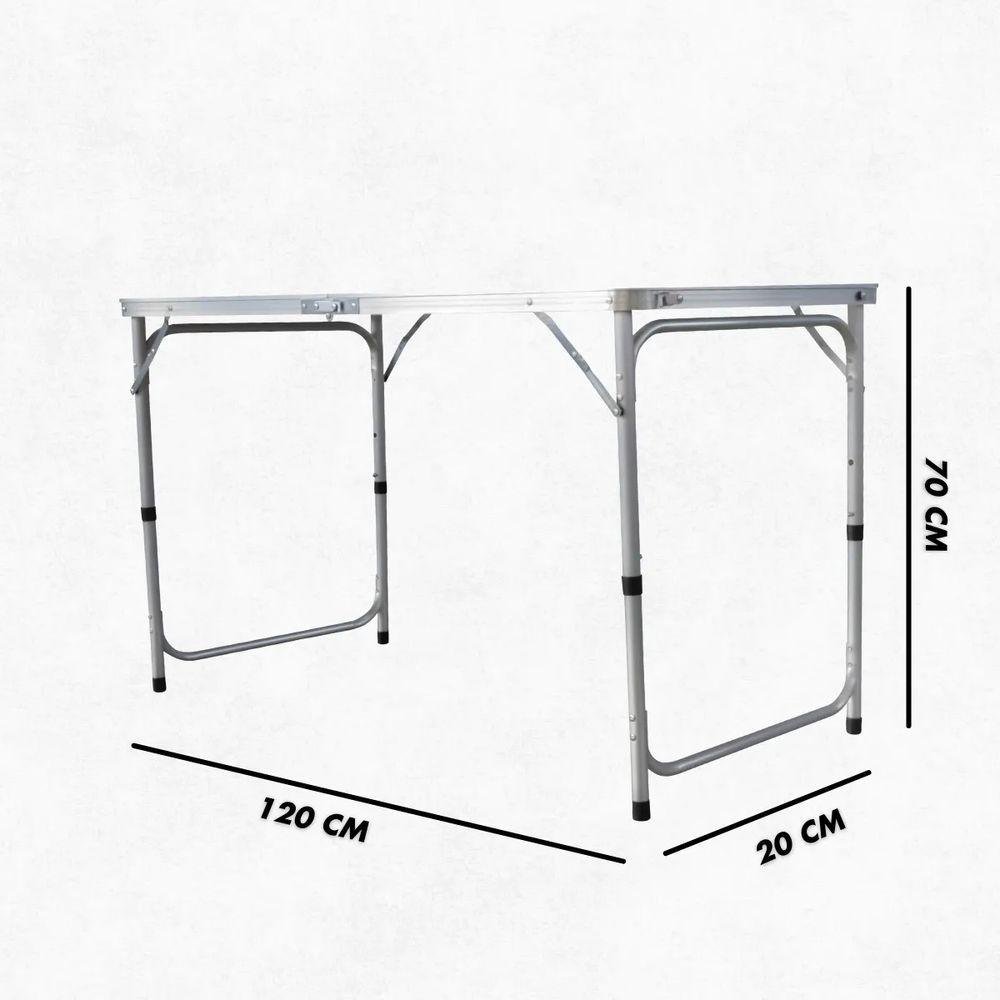 Mesa Dobrável com Maleta em Alumínio - 4