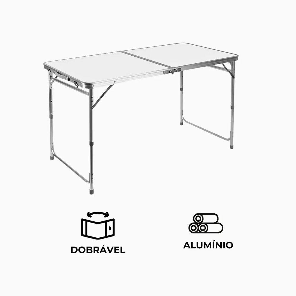 Mesa Dobrável com Maleta em Alumínio - 3