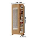 Ver imagem 3 de Sapateira Laila Tuboarte 100% Mdf 2 Espelhos e 5 Prateleiras