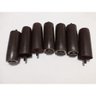 Kit de 12 Pés para Cama Box ou Baú Queen King Tdc Marrom 12cm de Altura Madeira Maciça - 4