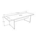 Ver imagem 2 de Mesa para Reunião Cor Preta Caixa Tomada 1 Tomada 2,40 X 90