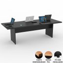 Ver imagem 4 de Mesa para Reunião Cor Preta Caixa Tomada 1 Tomada 2,40 X 90