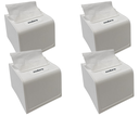 Ver imagem 1 de Kit 4 Dispenser Porta Guardanapo Interfolhado Branco Nobre