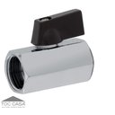 Ver imagem 2 de Válvula Registro Mini Esfera 1/2 Fêmea X Fêmea Cromada Alavanca On Off Ivm Italy Latão Cromado