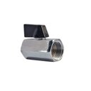 Ver mais imagens de Válvula Registro Mini Esfera 1/2 Fêmea X Fêmea Cromada Alavanca On Off Ivm Italy Latão Cromado