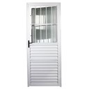 Ver imagem 1 de Porta Social Alumínio Branco Linha 25 - Omega