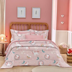 Edredom Casal Estampado Atlantix 200x220cm 100% Algodão Encanto