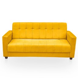 Sofá para Sala de Estar Moderno Confortável Veneza Suede - 1