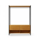 Ver imagem 2 de Closet Estilo Industrial Dallas 2 Gavetas e Suporte para Cabide Klm Móveis