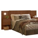 Ver imagem 1 de Cabeceira Casal Queen ou King Olinda C 2 Mesas de Cabeceira Nogueira