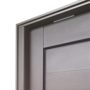 Ver imagem 5 de Porta Pivotante Alumínio Lambril c/Pux.Dir. Elite Marrom Corten 240x120 Brimak