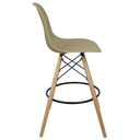 Ver imagem 3 de Banqueta Charles Eames Eiffel Wood Design Base Fixa Madeira - Bege