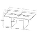 Ver imagem 2 de Mesa para Escritório para Reunião com 2 Tomadas Nogal/Preto