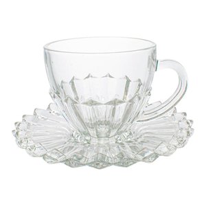 Xícaras de Café Chá com Pires de Cristal Brasília 1 Peça 220ml - Casambiente