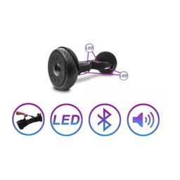 Hoverboard Vermelho Fogo 10 Polegadas Skate Elétrico - 2