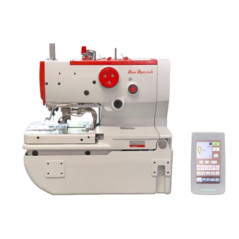 Máquina Costura Industrial Caseadeira de Olho eletrônica Ss9820-02 Painel Touch - Sun Special