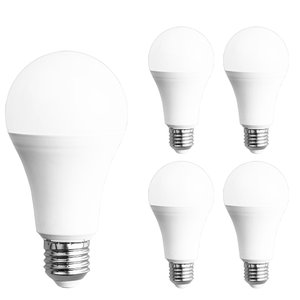 Kit 5 Lâmpadas Led Bulbo Bivolt 7w Luz 3000k Economia