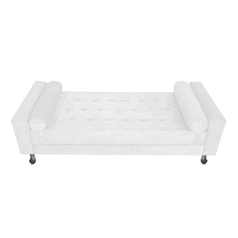 Recamier Baú Félix Solteiro 120 cm Corano - ADJ Decor - Branco - 3