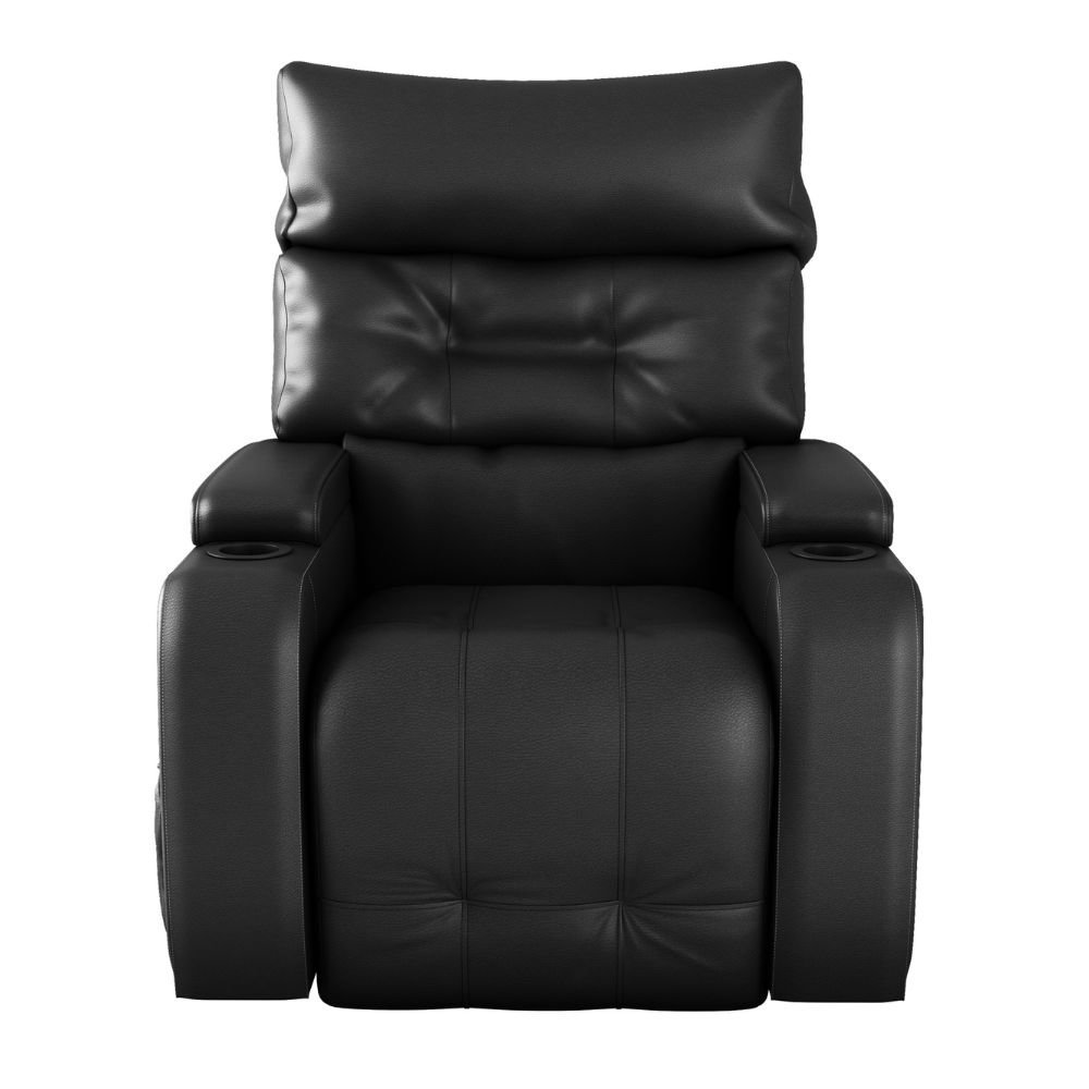 Cadeira do Papai Reclinavel Sala de Cinema Luxo Gm Corino Preto - 5