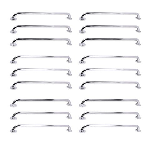 Alça de Apoio Barra 70cm Inox Kit 18 Unidades Idoso Cadeirante Deficiente Banheiro Box Corrimao Pare
