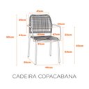 Ver imagem 2 de Cadeira em Aço Carbono e Corda Náutica para Área Externa Copacabana Preto
