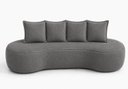 Ver imagem 6 de Kit Sofá Orgânico 210 cm 2 Poltronas Orgânico Boucle Cinza