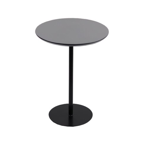 Mesa Lateral Tampo 30cm (41 Cm Altura) Preto Acetinado