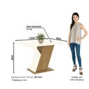 Ver imagem 3 de Conjunto Sala de Jantar Layla Select 4 Lugares Tampo MDF Cadeiras Suede Amêndoa 120cm Casa 812