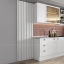 Ver imagem 2 de Painel Ripado Milla Branco Mdf 230cm Carraro