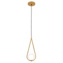 Ver imagem 1 de Luminária Teto Pendente Gota Globo Vidro Cama Quarto Dourado