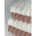 Ver mais imagens de Jogo de Toalha Banho Aura Kit 4 Peças Atlântica 100% Algodão Rosa/Branco