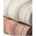 Ver imagem 4 de Jogo de Toalha Banho Aura Kit 4 Peças Atlântica 100% Algodão Rosa/Branco