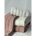 Ver imagem 7 de Jogo de Toalha Banho Aura Kit 4 Peças Atlântica 100% Algodão Rosa/Branco