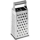 Ver imagem 1 de Ralador Inox 4 Faces 21cm Inox - Gourmet Mix Prata - Legumes Queijo Fruta - Art House - Panami