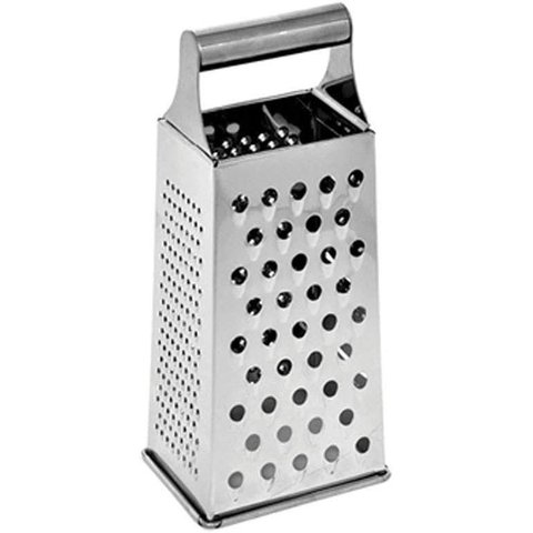 Ralador Inox 4 Faces 21cm Inox - Gourmet Mix Prata - Legumes Queijo Fruta - Art House - Panami
